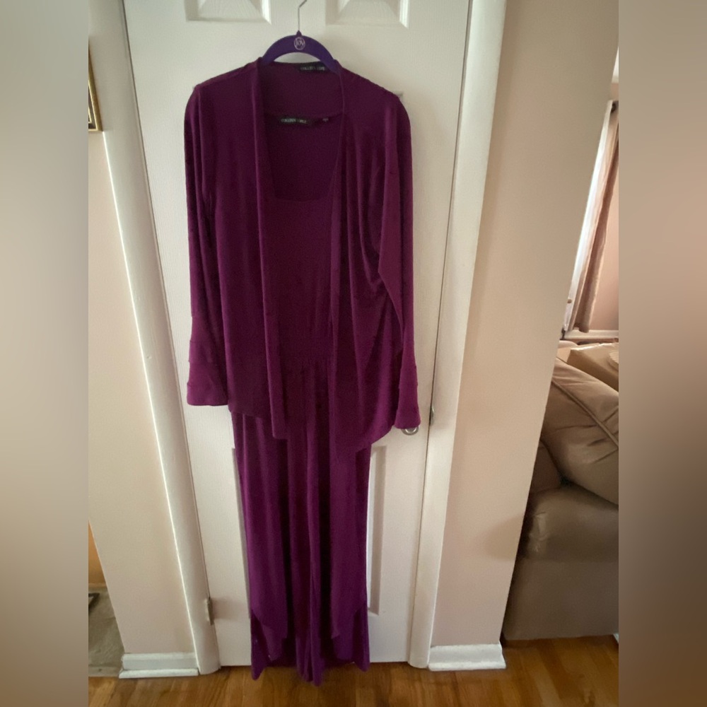 Elegant Purple Women's Jumpsuit w/Jacket